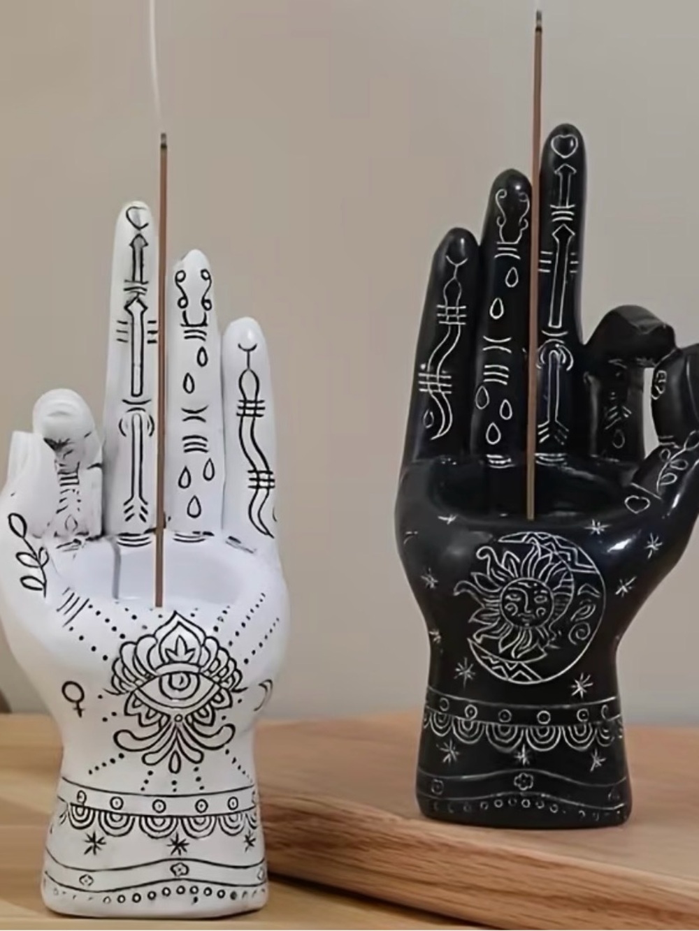 Handmade Resin multifunctional incense/candle holder